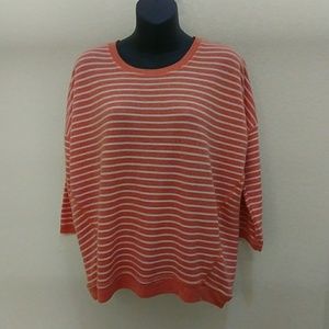 Whistles Striped Knit Top